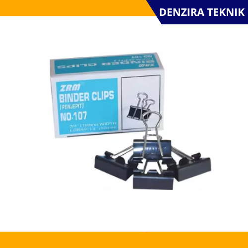 

Binder Clip Paper 107/Penjepit Kertas Hitam ZRM 107
