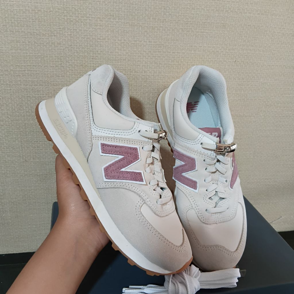 NB Women's 574 Encap Linen Sneakers With Box