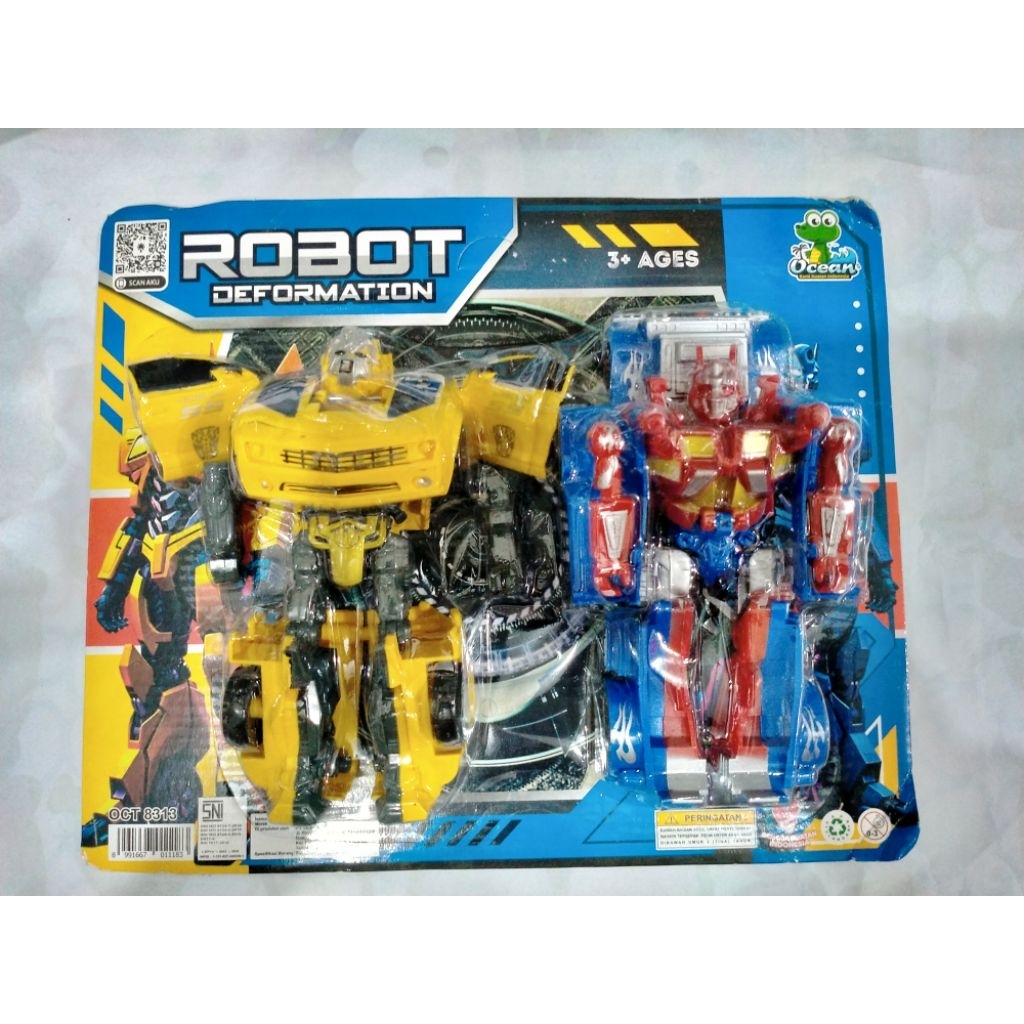 MAINAN ROBOT 3 IN1 TRANSFORMER / ROBOT DEFORMATION