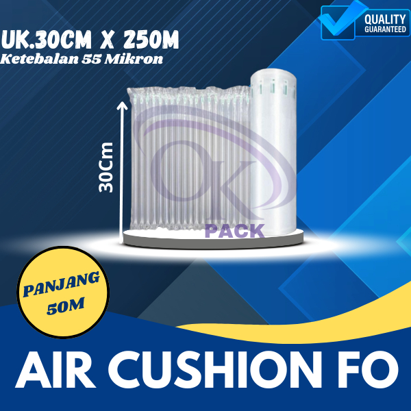 

INFLATABLE AIR CUSHION WRAP FO 30CM X 250M Cushion Wrap Fo-Air / Bubble Wrap Angin Tebal Roll / POLY AIR CUSHION
