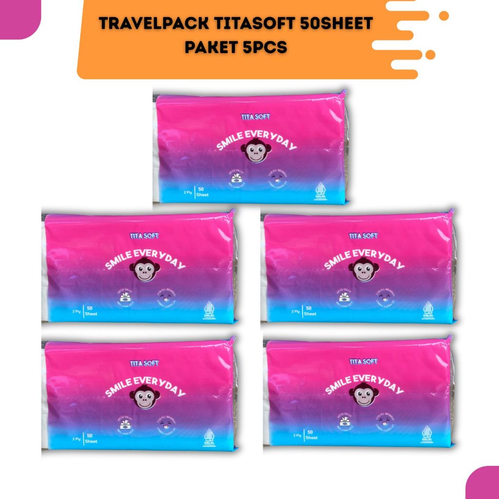 TISU TRAVELPACK TITASOFT 50SHEET PAKET 5PCS