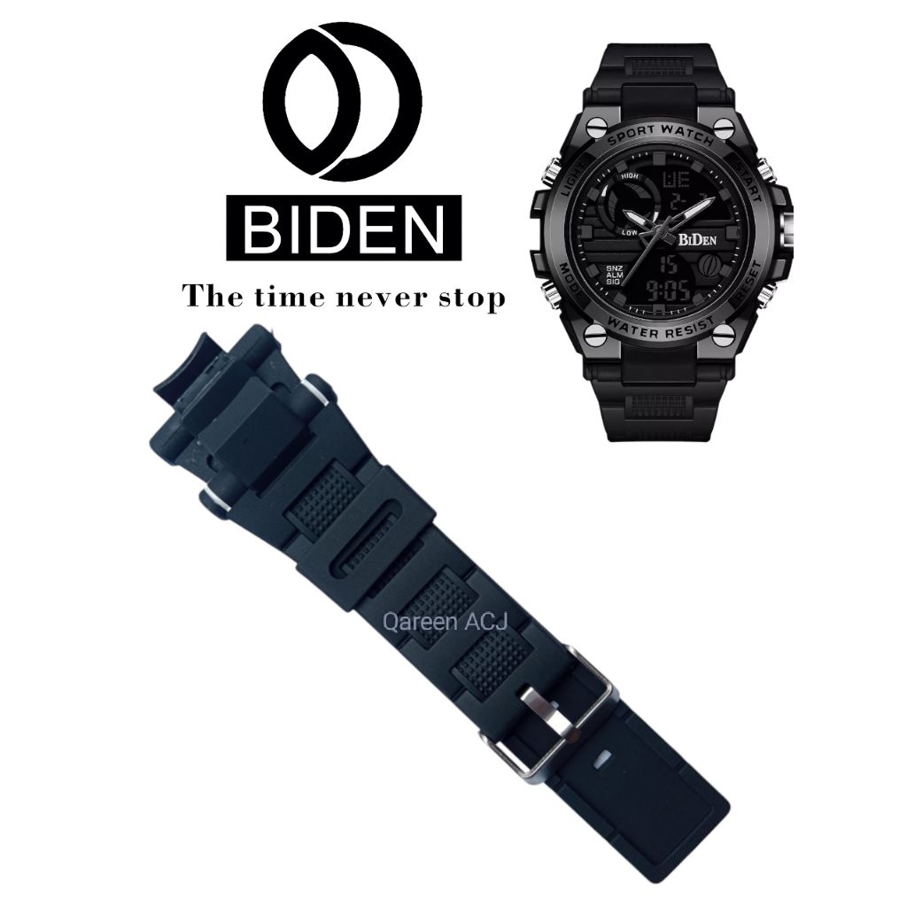 TALI STRAP JAM TANGAN BIDEN R004 RUBBER PENGAIT TALI JAM BIDEN R004