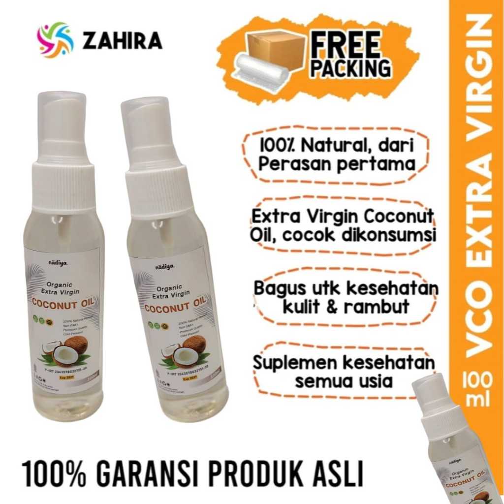 

Extra Virgin Coconut Oil 100ml SPRAY asli murni Minyak Kelapa Bersih dan Higienis Kualitas Premium