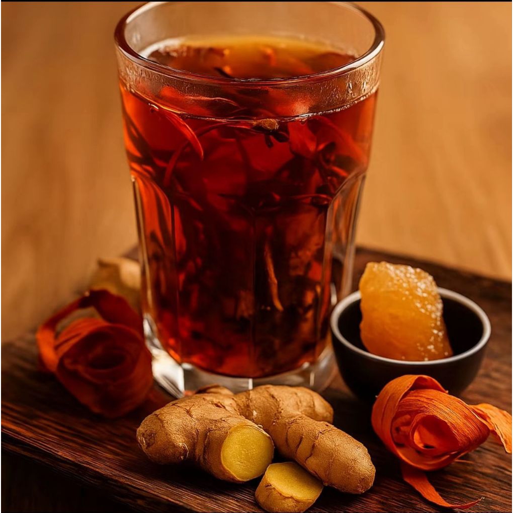 

wedang jahe komplit gula batu