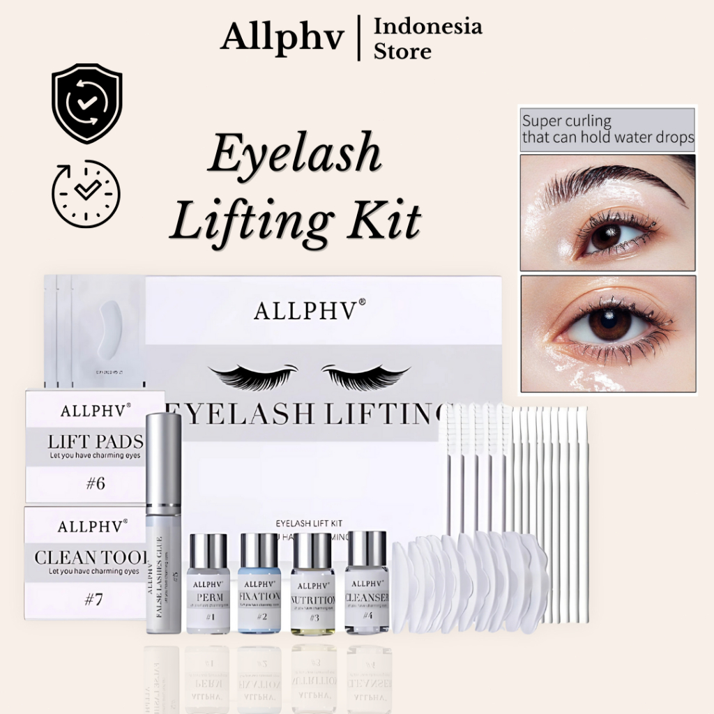 ALLPHV Paket Lash Lift Kit Pelentik Bulu Mata Eyelash Perming KIT Pelentik Bulu Mata Semi Permanen
