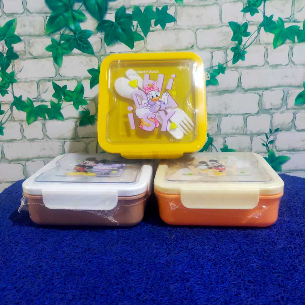 KOTAK MAKAN SEGI JB002 / TEPAK MAKAN ANAK KOTAK BEKAL MAKAN TEPAK BEKAL MAKANAN SEKAT CATERING TUTUP