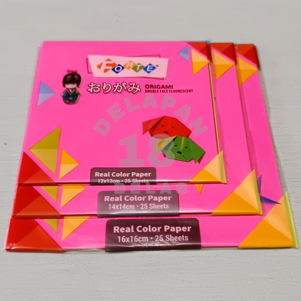 

1 Pak Kertas Origami 2 Full Warna (Isi 25 Lbr) Forte
