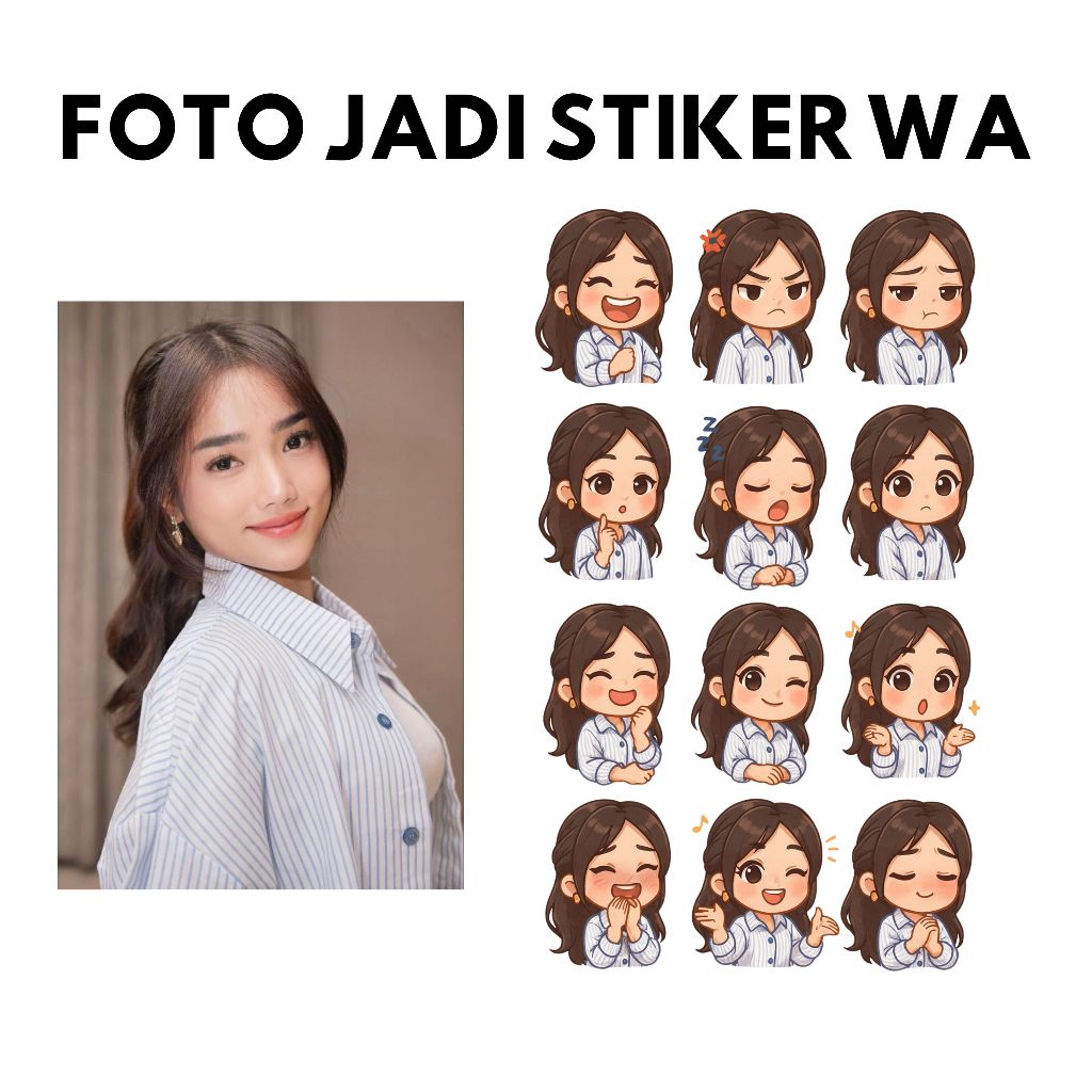 Jasa Edit Foto Jadi Stiker WA