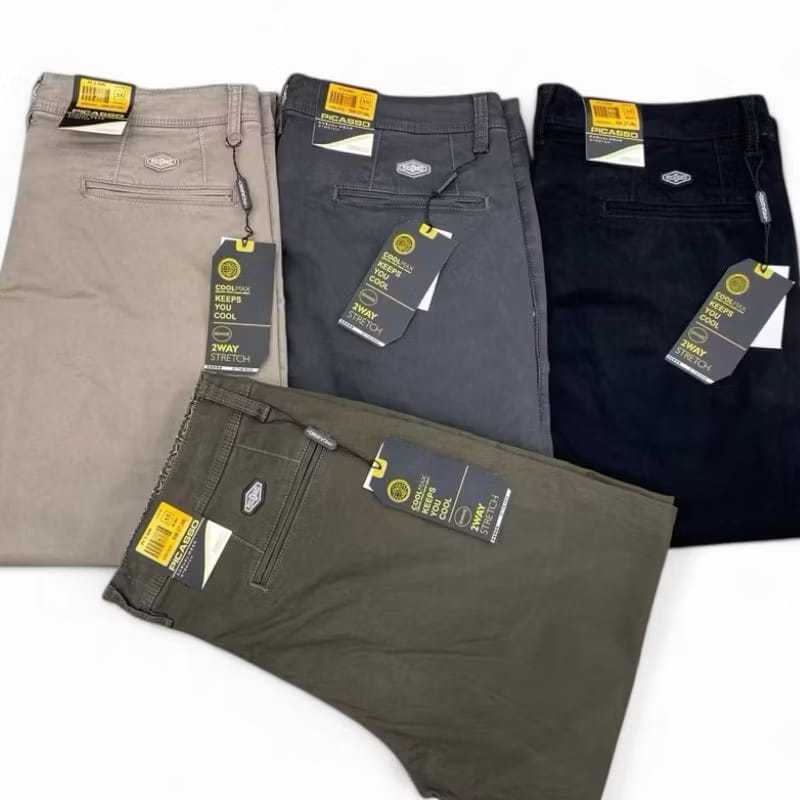 [PICASSO KATUN] Celana Katun Panjang Picasso Original /chinos Pria Stretch Slimfit Distro Casual