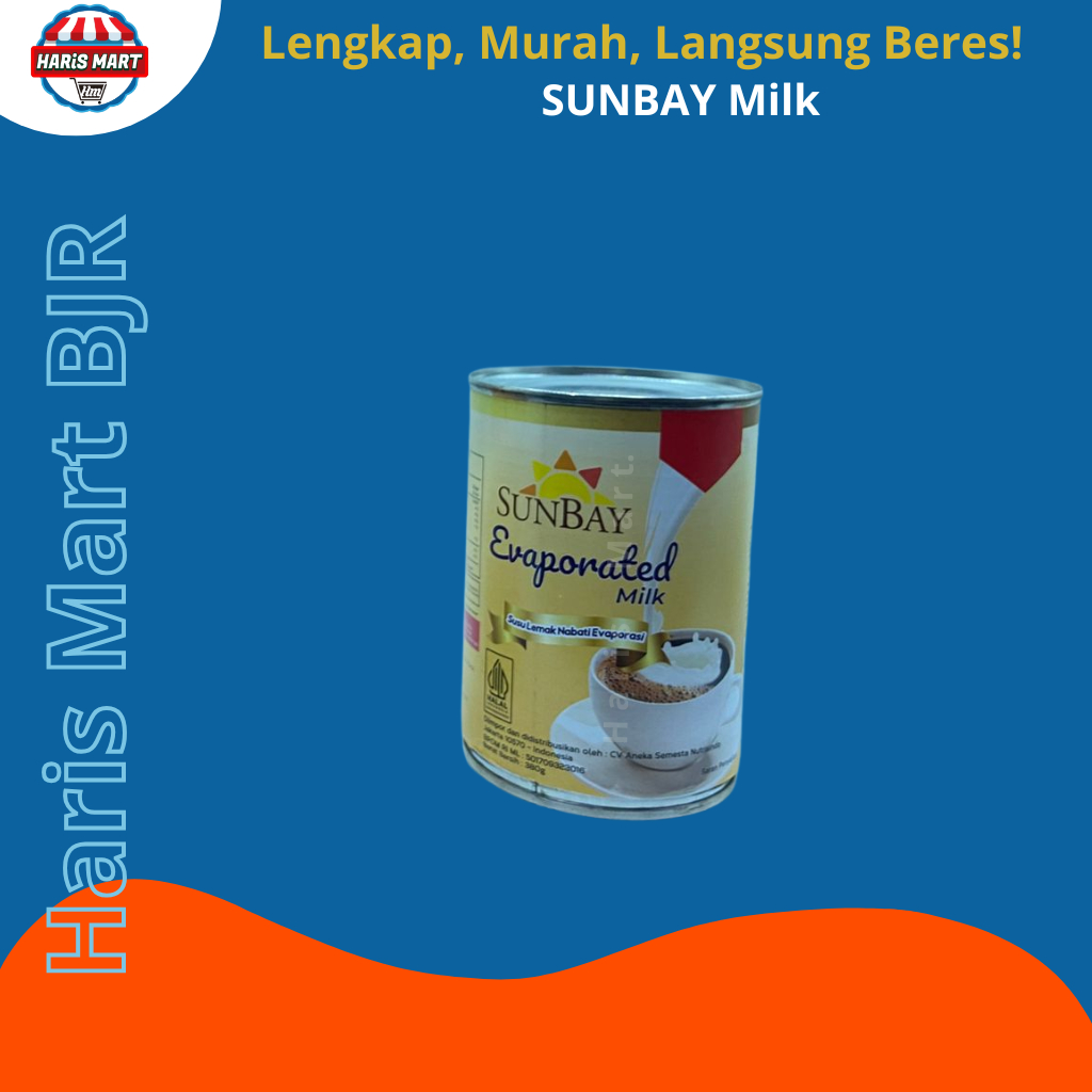 

SUNBAY EVAPORATED MILK 380GR / SUSU EVAPORASI - SUSU
