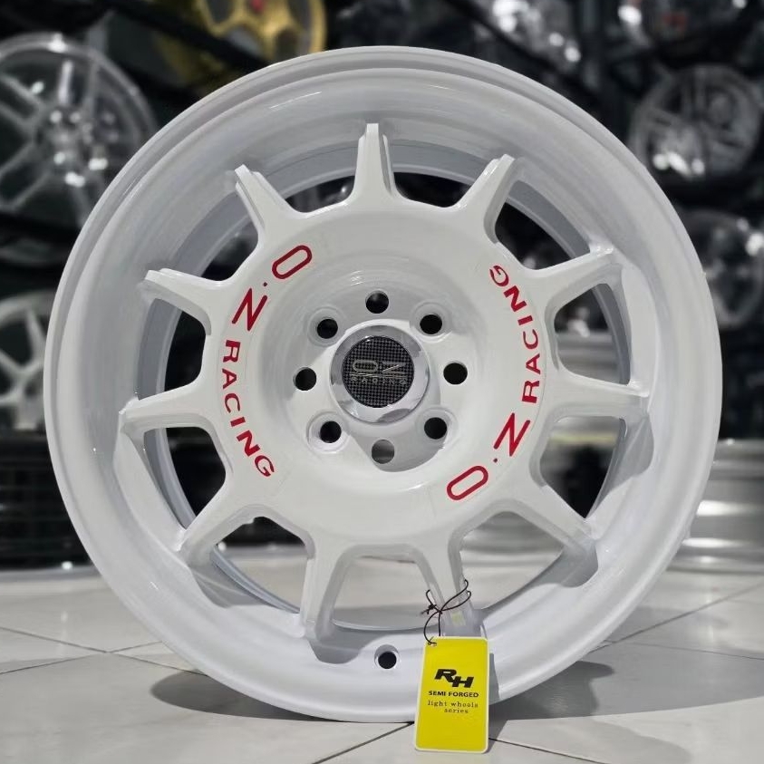 velg mobil OZ RACING RALLY R15 PCD 4X100 LEBAR 6,5 velg racing ring 15 velg mobil r15 brio jazz city