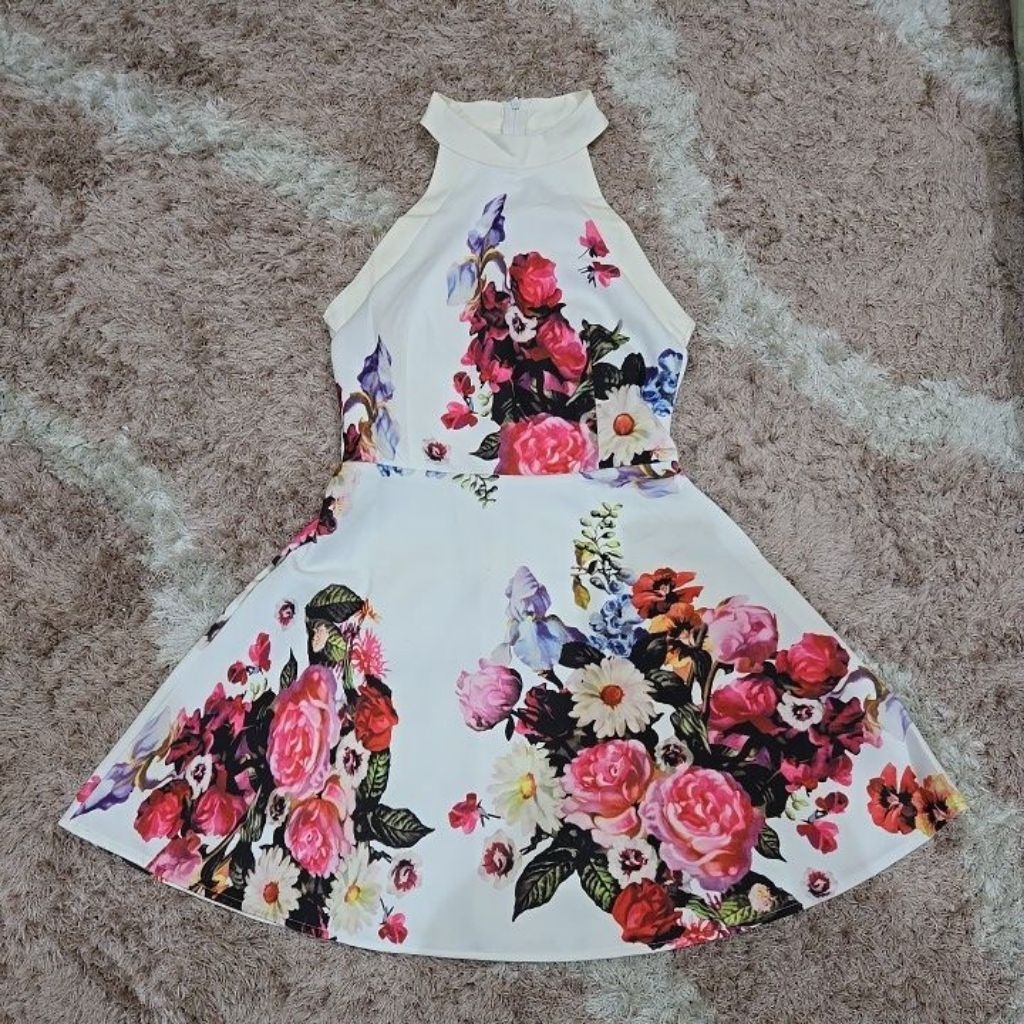 Mini Dress Korea Flower