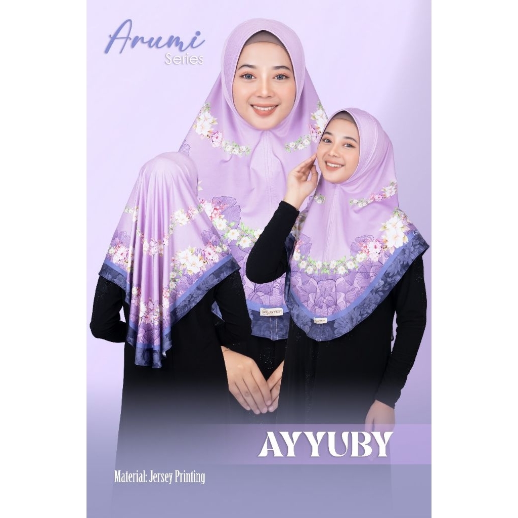 ARUMI SERIES Matt Jersey Print by Ayyuby Hijab