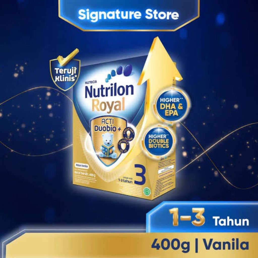 

Nutrilon Royal 3 400gr – Susu Pertumbuhan Rasa Vanila & Madu