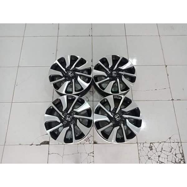 velg bekas original brio rs r15 pcd 4x100 masuk ke brio mobilio agya calya sigra dll