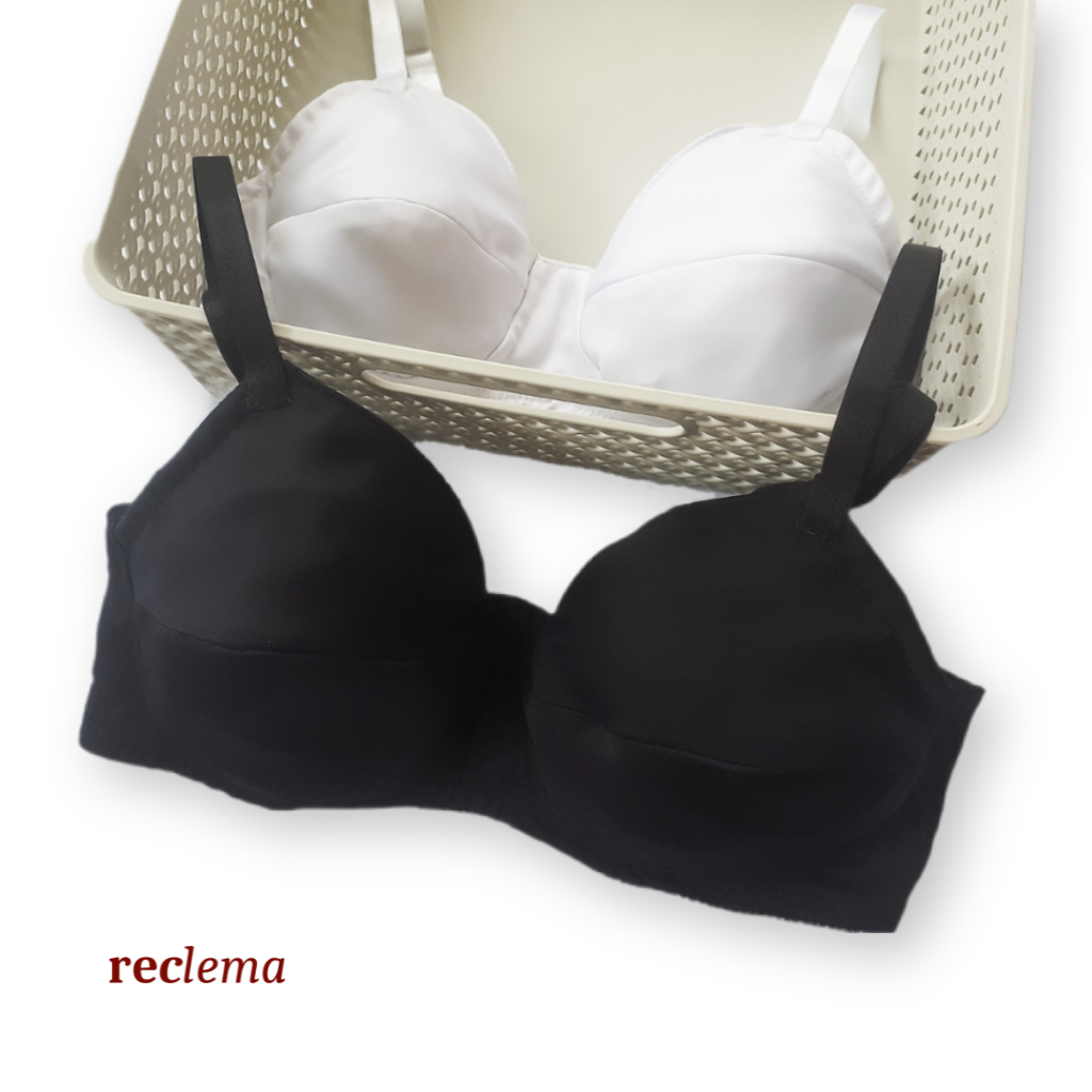 Bra Satin Silk Tanpa Kawat Tanpa Busa BH 32E-G 34D-G 36C-G 38B-F Pakaian Dalam Wanita