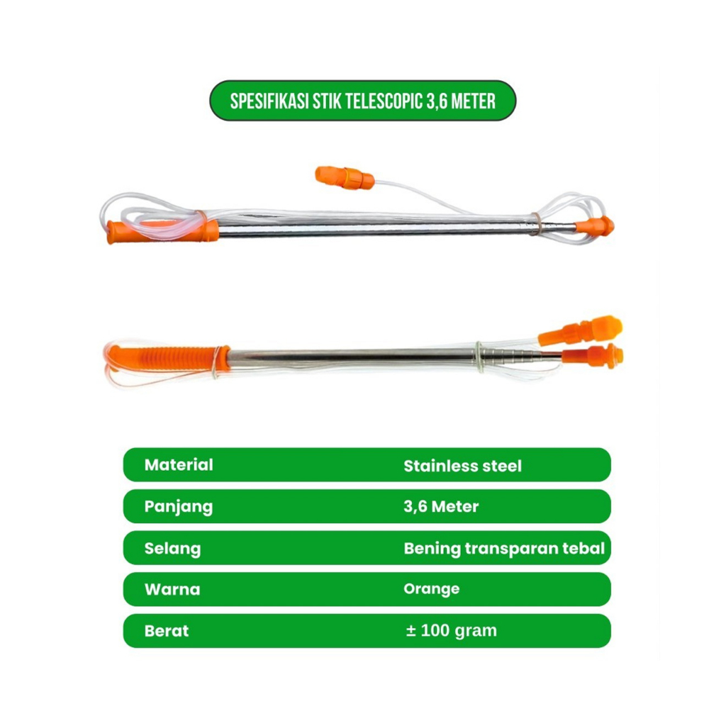 Stik Telescopic Sprayer 3.5 Meter Stainless Steel