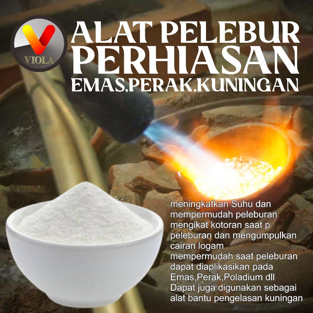 Alat Bahan Pelebur Perhiasan Emas Logam Besi