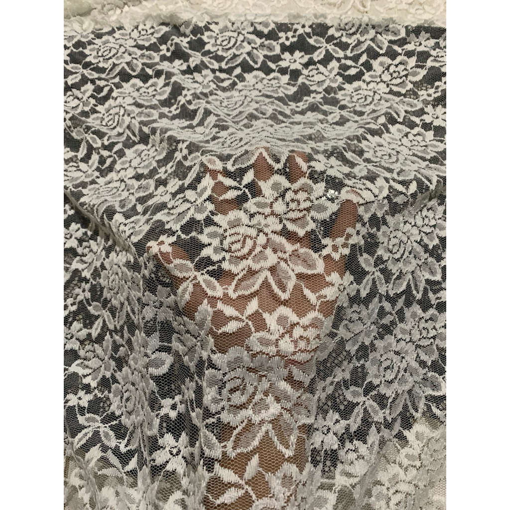 bahan brokat katun | kain brokat steret lembut | kain meteran (harga 0,5 meter)