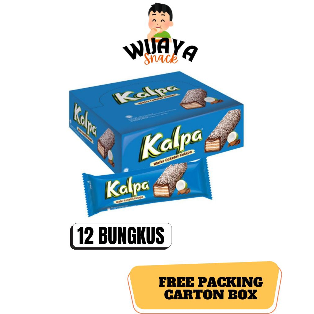 

KALPA WAFER COKELAT KELAPA 24GR - 12 PCS X 24GR 1 BOX ISI 12 KALPA BOXAN
