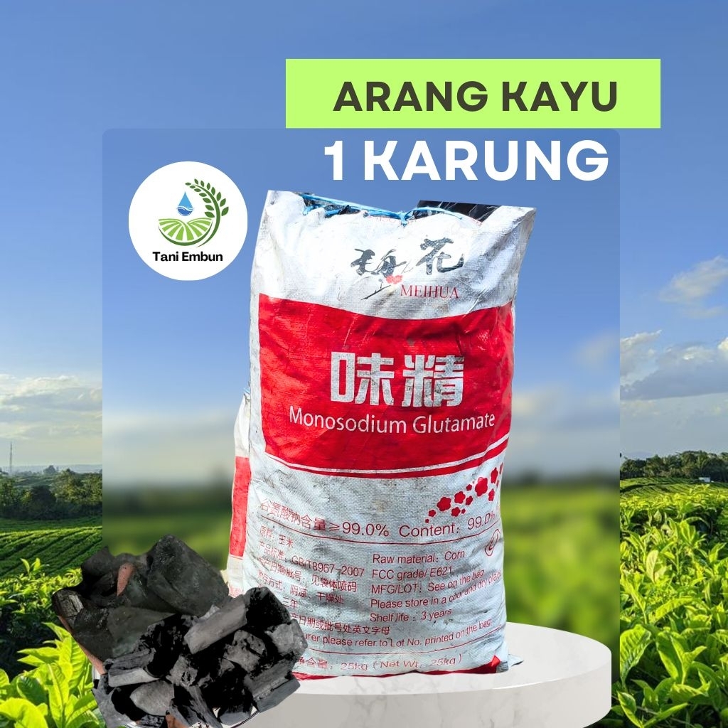ARANG KAYU 1 KARUNG MEDIA TANAM ANGREK/BAKARAN /RESTO
