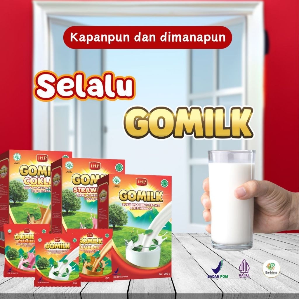 

Susu Kambing GO MILK Netto : 200gr. Ada 3 Varian Rasa