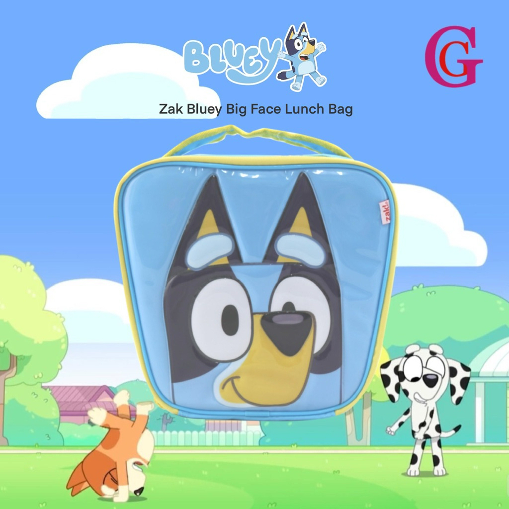 ZAK X BLUEY BIG FACE LUNCH BAG | TAS BEKAL ANAK BLUEY | TAS KOTAK MAKAN ANAK | TAS BEKAL MAKAN SIANG
