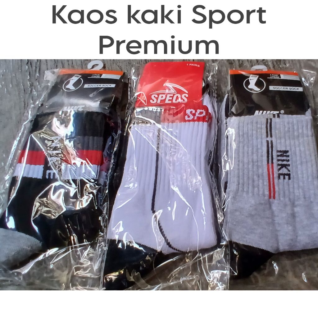Kaos kaki sport olahraga premium .Kaos kaki pendek pria