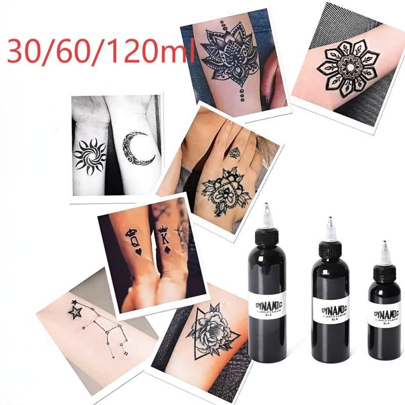 Tatto Ink Tinta Tato Permanen Dynamic Tinta Tattoo Ink Black Tbk Original Pigmen Tato Line Art