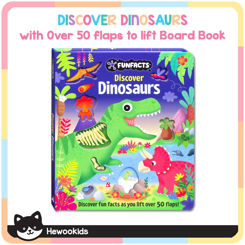 FunFacts Discover Dinosaurs - with Over 50 flaps to lift Board Book