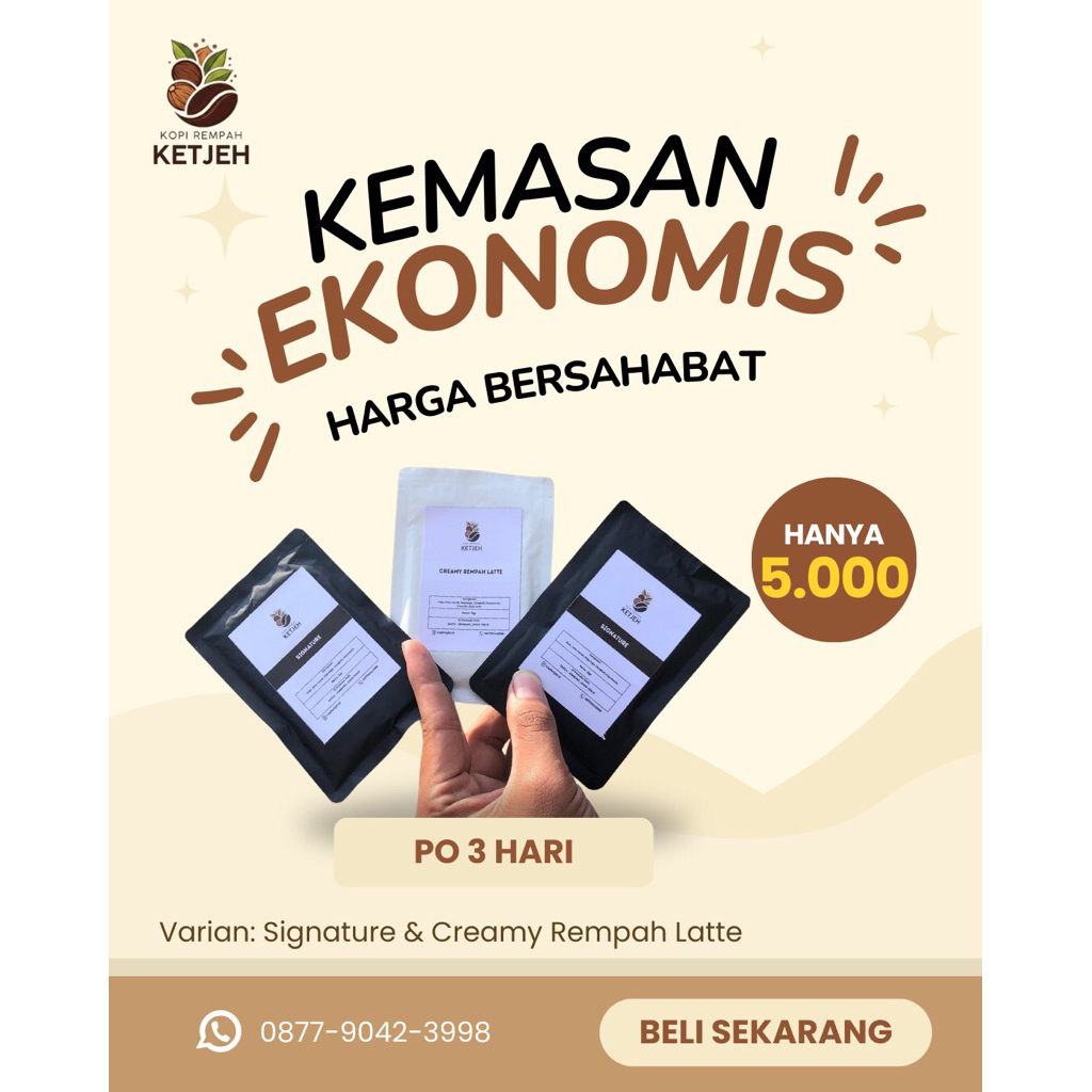 

Kopi Rempah Ketjeh - Perpaduan Kopi & Rempah