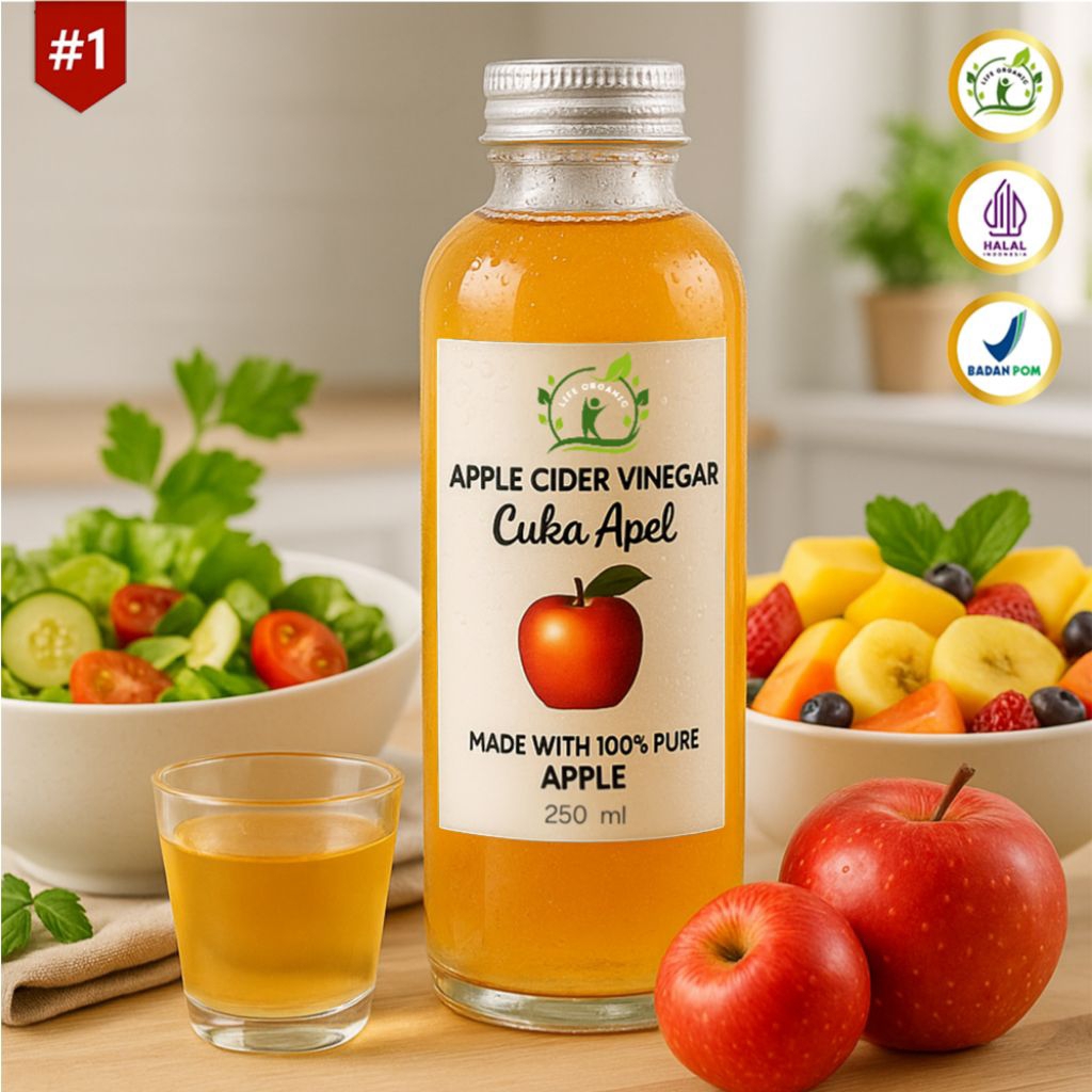 

cuka apel asli fermentasi 500ml life organic| diet, menjaga metabolisme & kesehatan tubuh