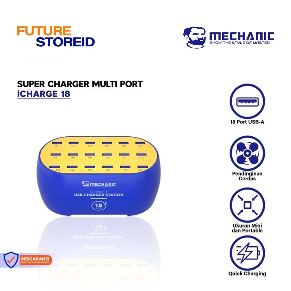 ICHARGER  MECHANIC 18 SUPER CHARGER MULTI PORT CHARGER ORIGINAL