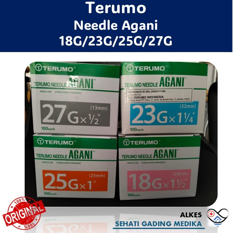 Jarum Suntik Terumo Agani - Needle Terumo Agani Original