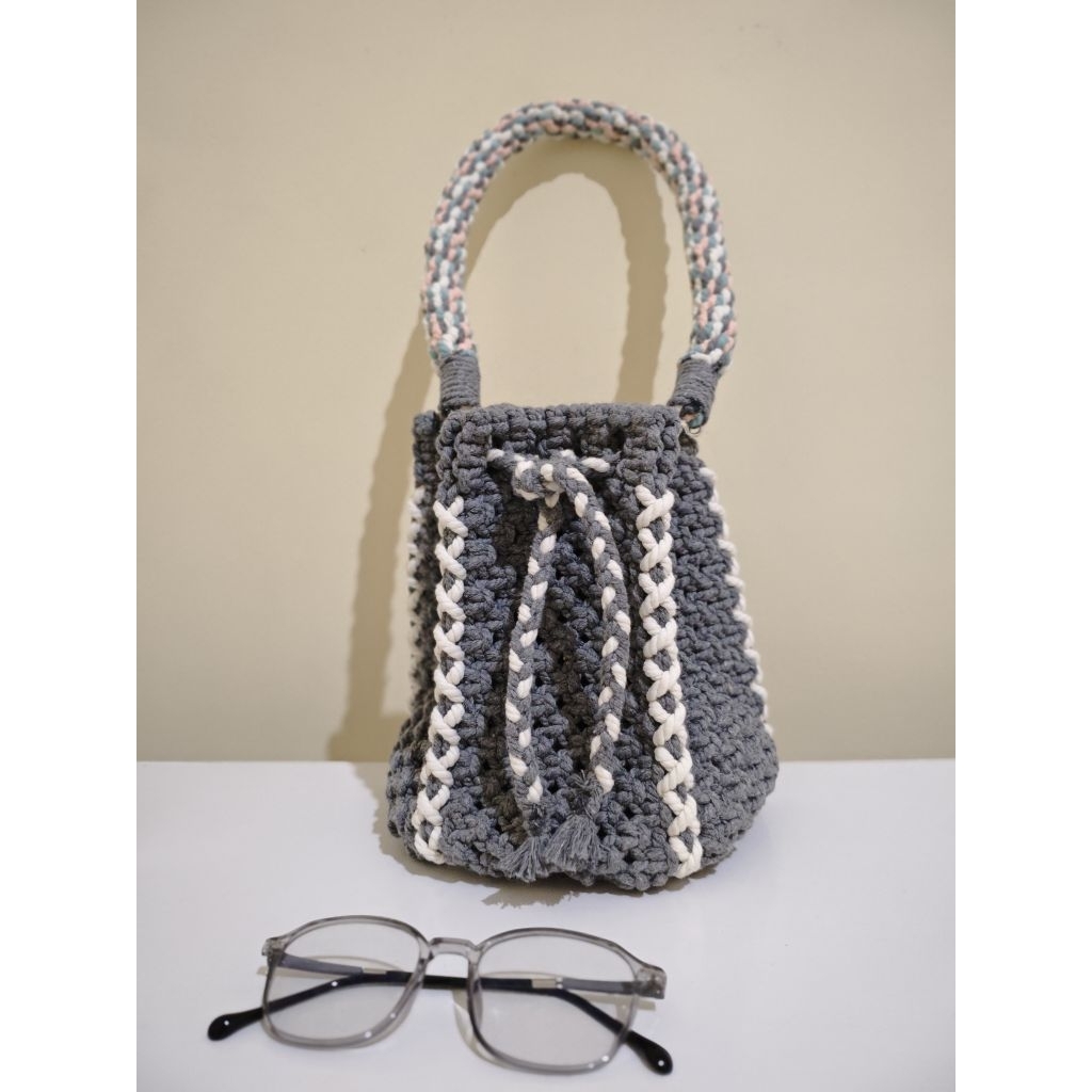 bucket bag macrame