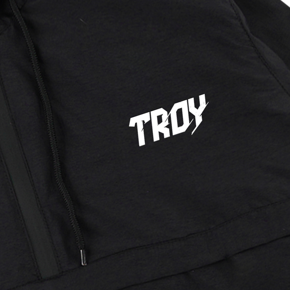 Troy Company Jacket Cagoule Black Volt - Jaket Cagoule Hitam JCG 3302