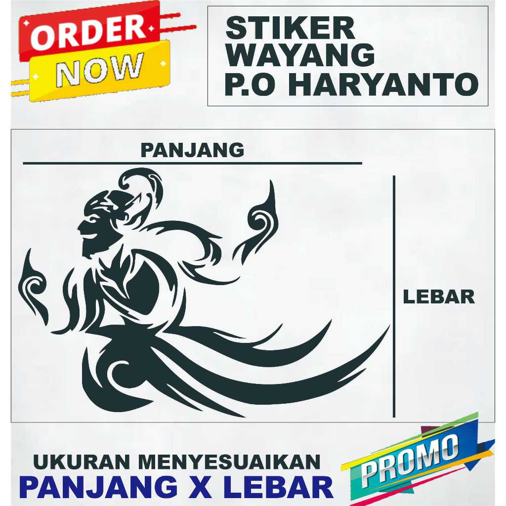 

Stiker Cutting Wayang Bus Po Haryanto Tahan Air