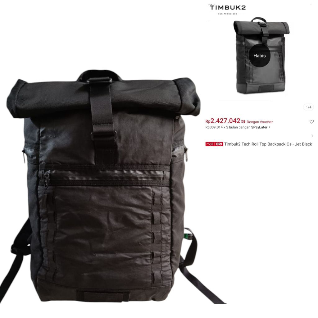 Timbuk2 Tech Roll Top Backpack Second