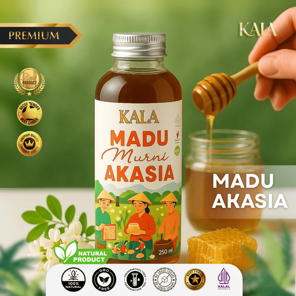 

KALA Madu Murni Akasia 100% Raw Natural Honey