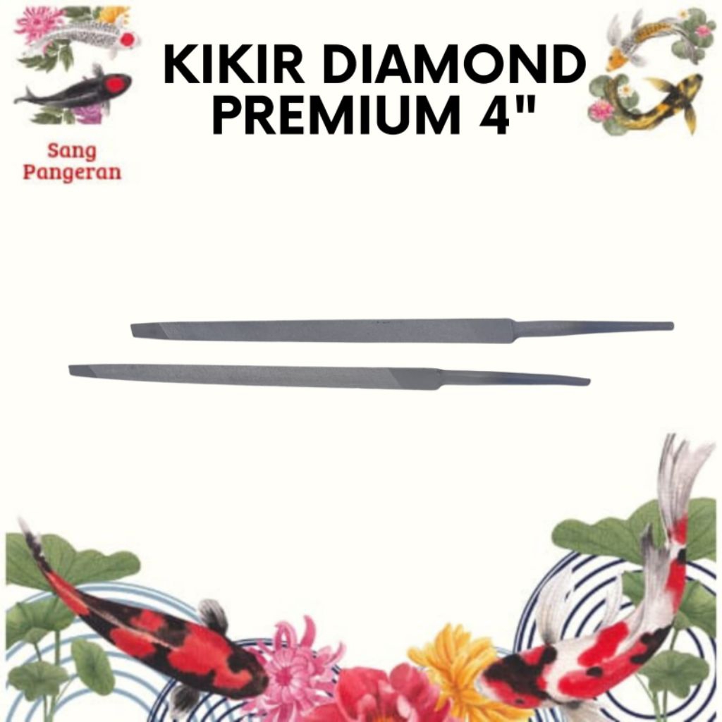 (2pcs)Kikir Segitiga Kikir Gergaji Kikir Besi DIAMOND PREMIUM 4"