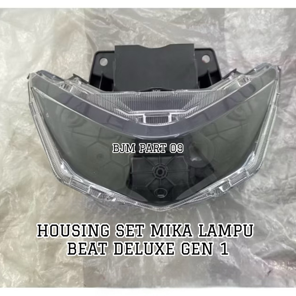 MIKA LAMPU DEPAN SET HOUSING REFLEKTOR LAMPU DEPAN HONDA BEAT DELUXE GEN 1 TAHUN 2020-2024 KUALITAS 