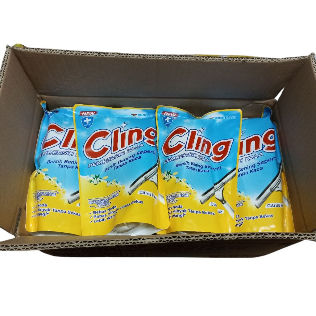 1 karton / Cling pembersih kaca anti noda debu