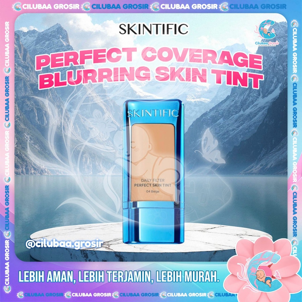 SKINTIFIC Perfect Coverage Blurring Skin Tint 28g || Make up Matte || Skin Tinted Foundation || BB c