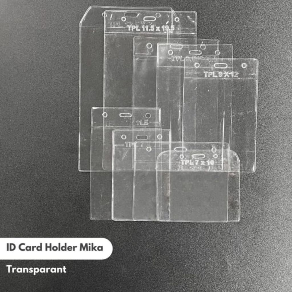 ID Card Mika Transparan, Tempat Kartu Nama Panitia