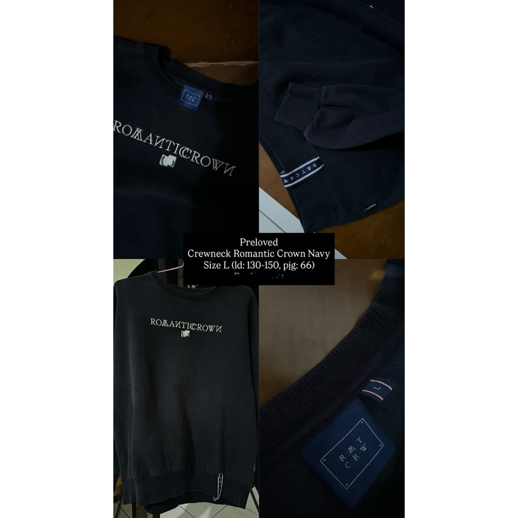 Crewneck Romantic Crown Navy