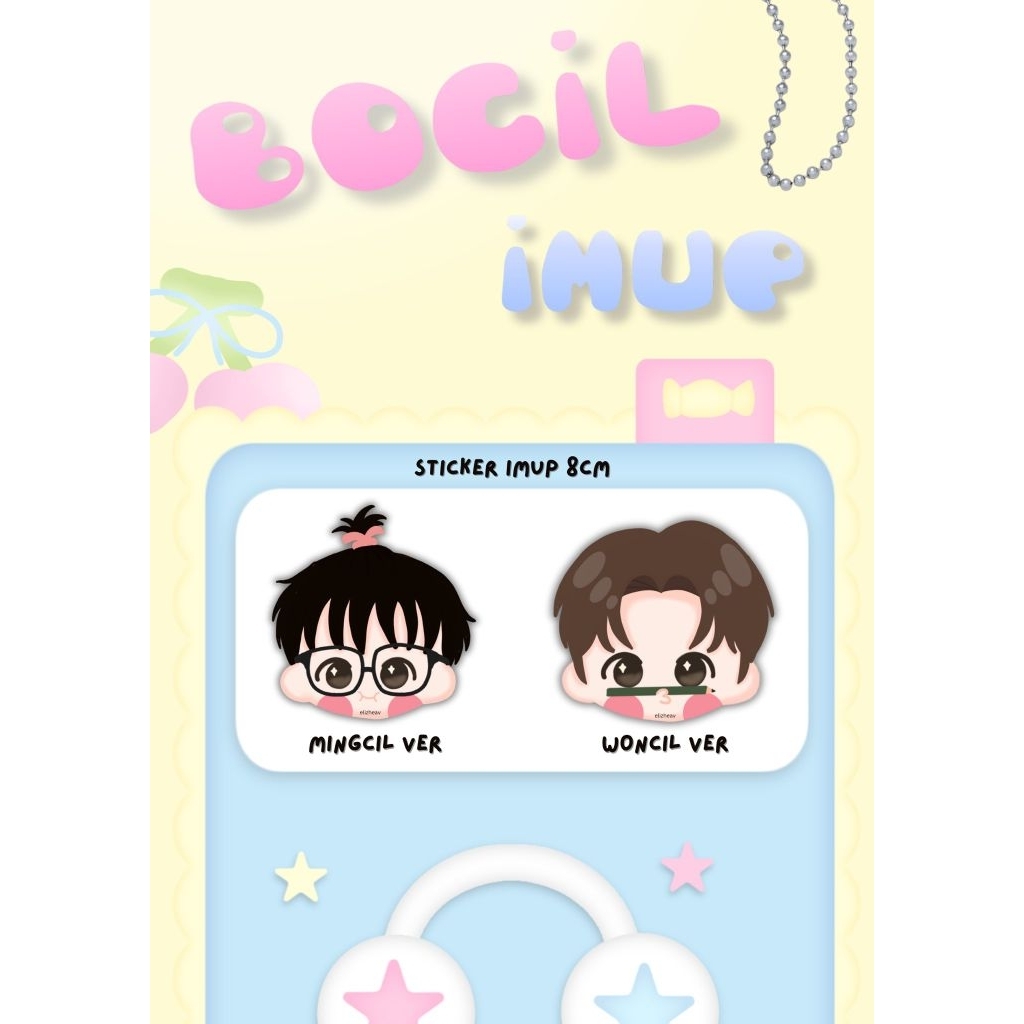 SEVENTEEN ( SVT ) mingyu wonwoo cute chibi sticker custom deco lucu kpop Korea diecut glossy freebie