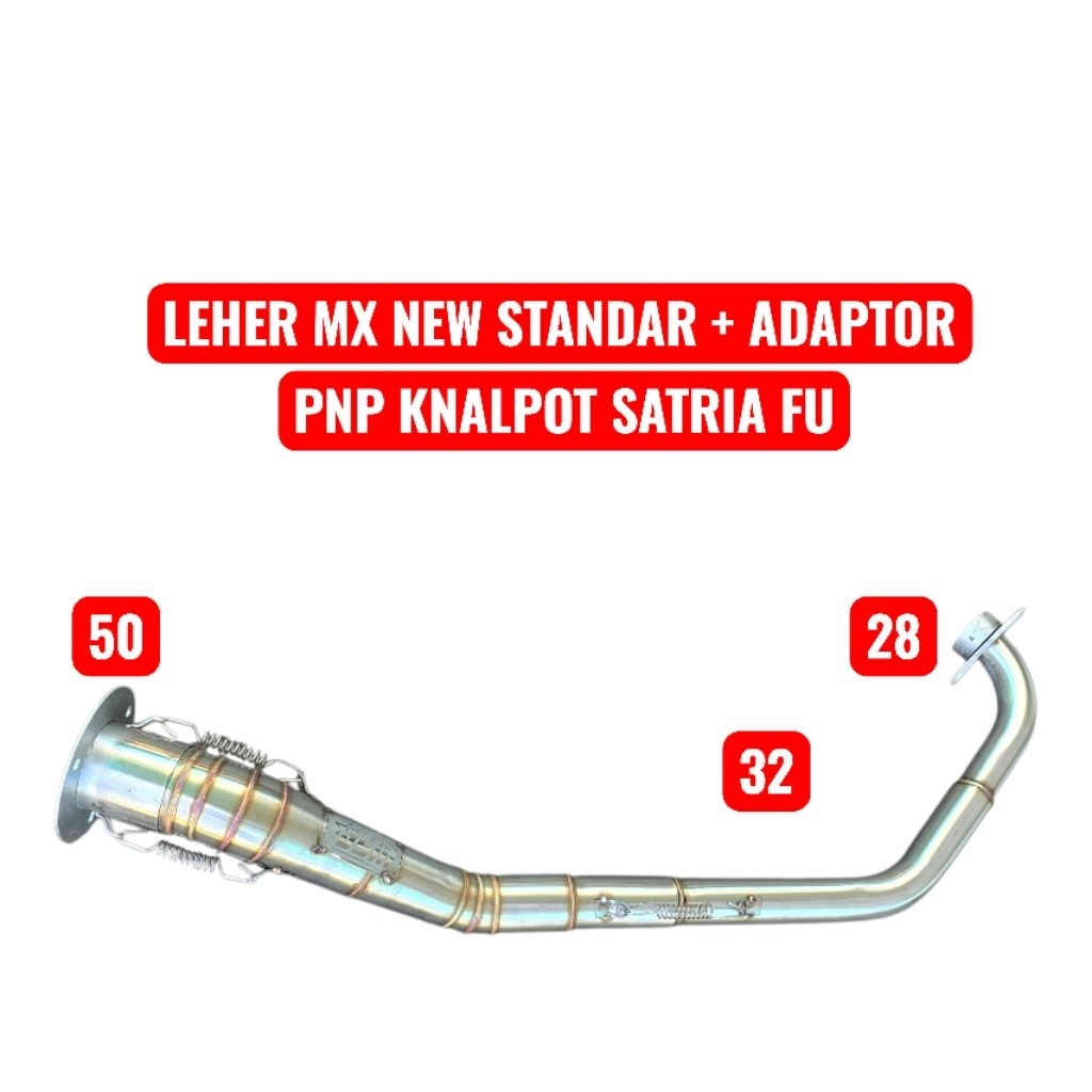 Leher Mx new dan adaptor pnp knalpot Satria fu