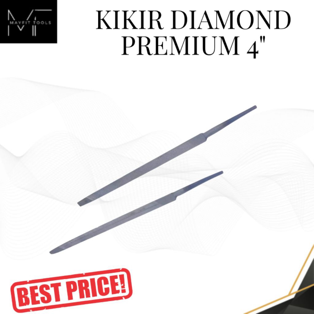 (2pcs)Kikir Segitiga Kikir Gergaji Kikir Besi DIAMOND PREMIUM 4"