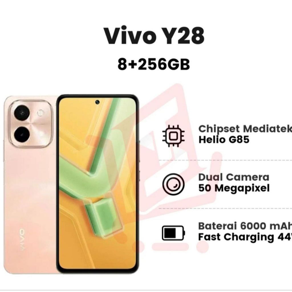 HP VIVO Y28 RAM 8/128GB GARANSI RESMI-VIVO Y 28 RAM 8GB ROM 128GB