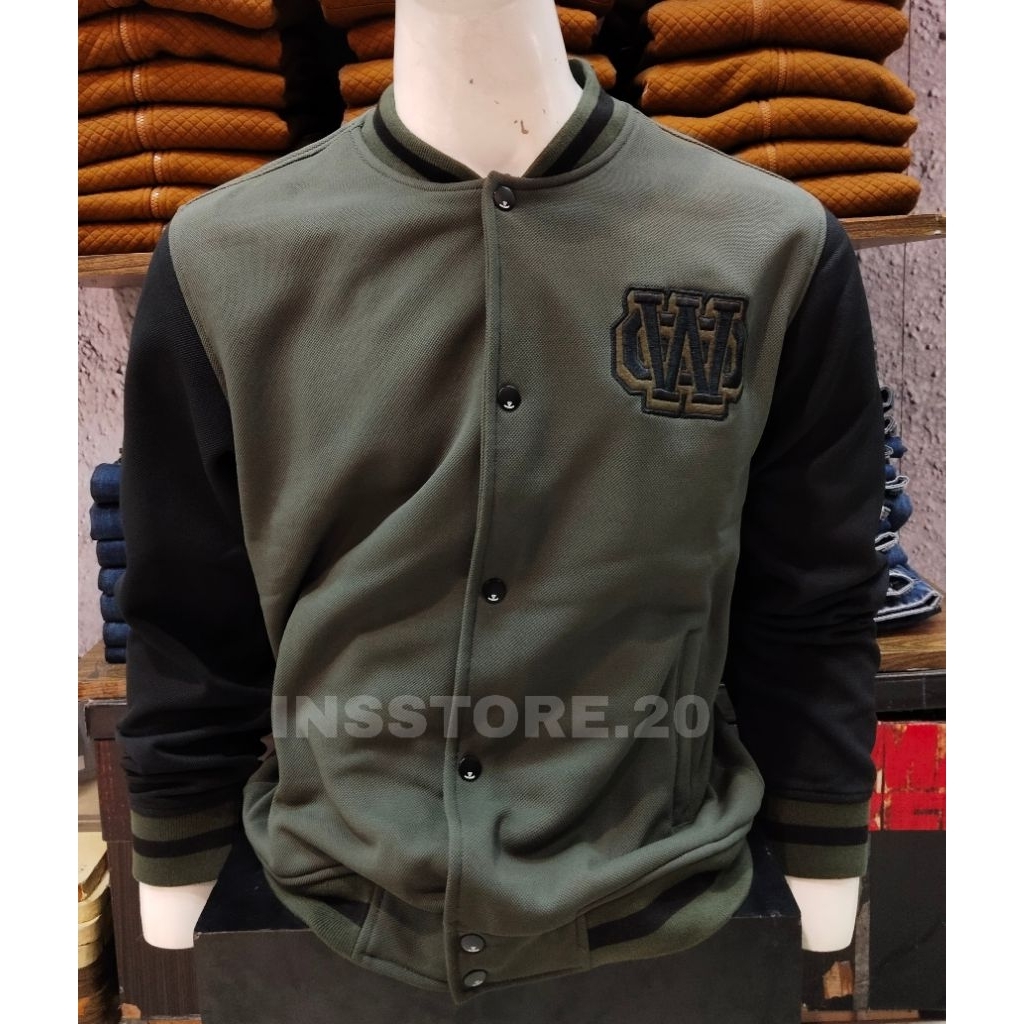 JACKET WATCHOUT JEANS ORIGINAL SLIM WARNA DK GREEN LENGAN PANJANG KUALITAS PREMIUM